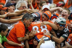 If an extension isn't reached with Demaryius Thomas, the Broncos could put the $12.3 million franchise tag on the 26-year-old two-time Pro Bowler. (Colorado Springs Gazette/Getty Images)